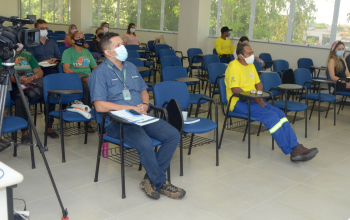 Foto: O analista da Organização de Cooperativas Brasileiras no Pará, Edilson Oliveira, destacou que, “esse encontro tem um olhar muito positivo, pois mostra que estamos nos adaptando aos diversos setores, como a educação, a formação e a informação. | Fotógrafo: Rai Pontes